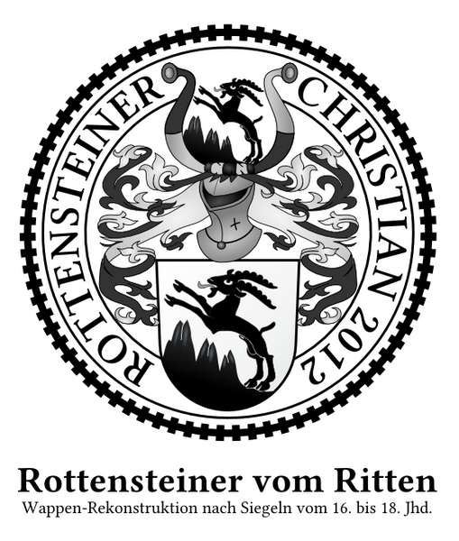Datei:Wappen-Rottensteiner-Rekonstruktion-Steinbock-Siegel 2012.png